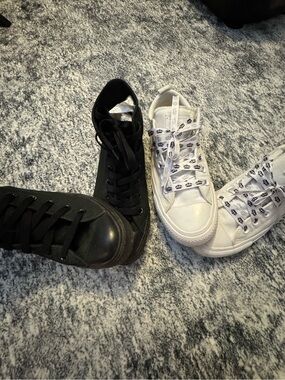 2 pairs of converse sneakers